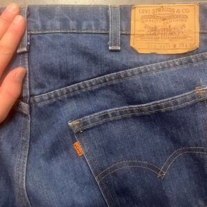 Vintage 80s Levi's orange tab‎ 505 jeans